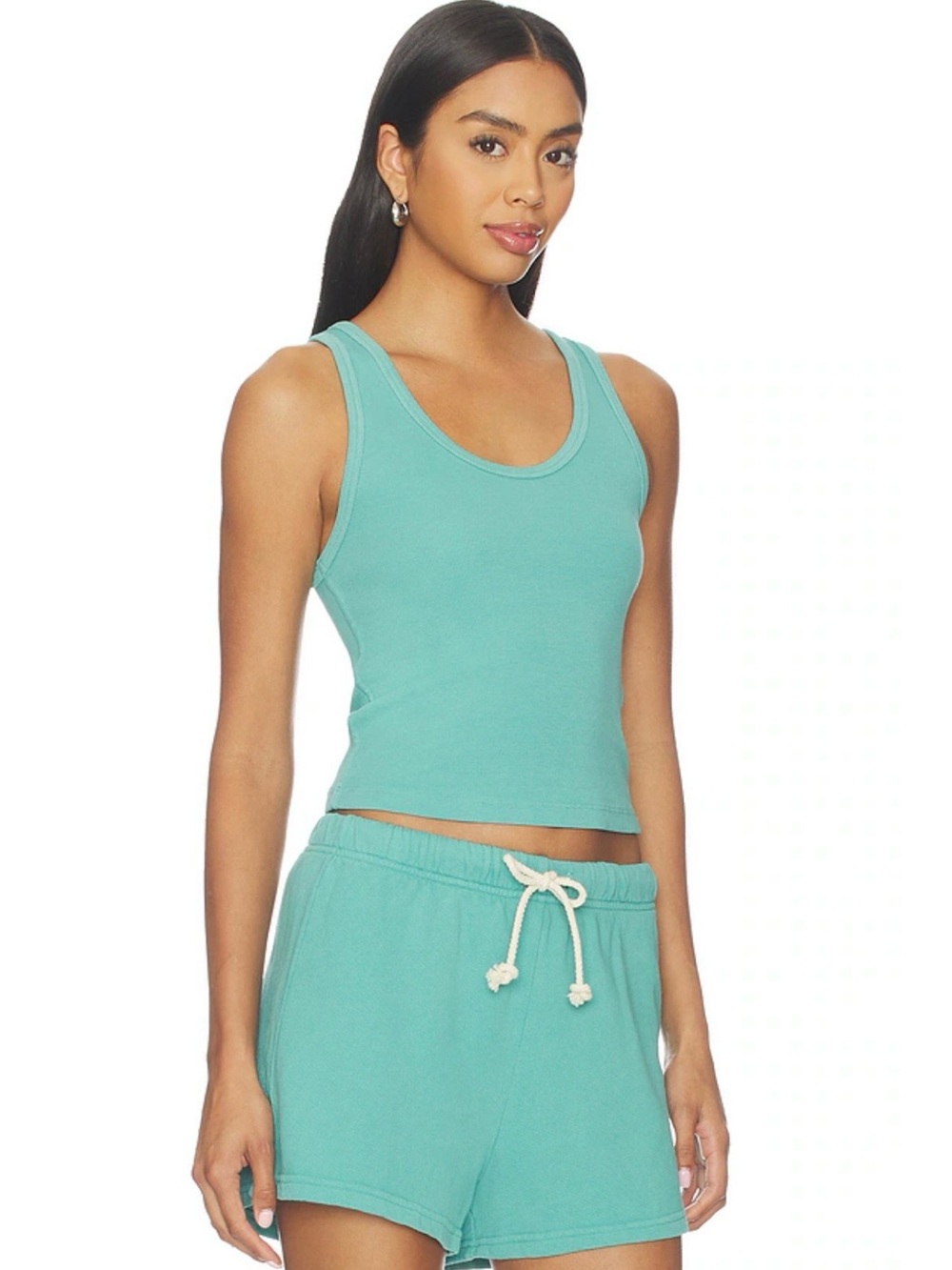 💚PerfectWhiteTee Emerald Green Blondie Ribbed Tank💚